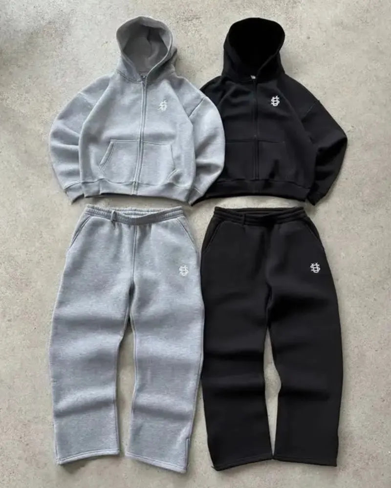 SINA Essential Zip Hoodie & Sweatpants Set