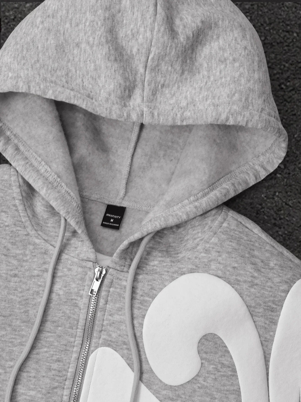 SINA Foam Print Zip Hoodie & Sweatpants Set